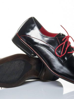 panska spolecenska obuv peccini go 093-d black red 40-45