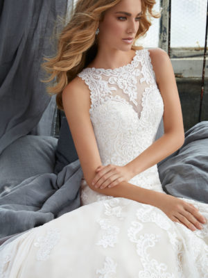 svatební šaty Mori Lee Krista vel38 c56-03 8205